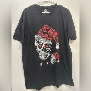 Just Love Black Skull Graphic Tee